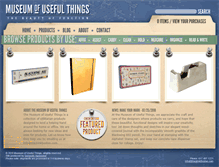 Tablet Screenshot of museumofusefulthings.com